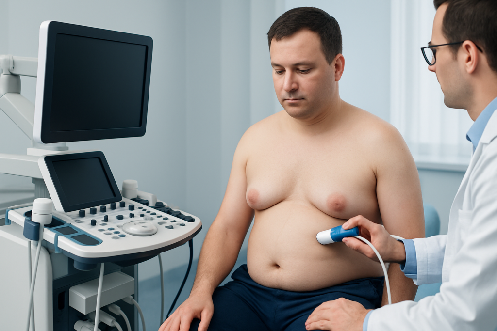 Symptoms — male breast enlargement