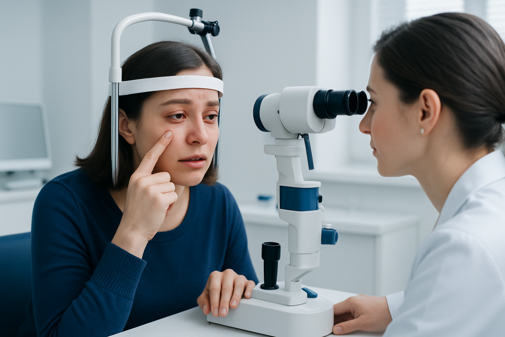Symptoms — stye eye