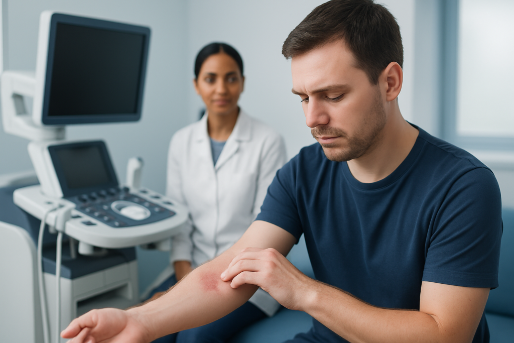 Symptoms — chigger bites