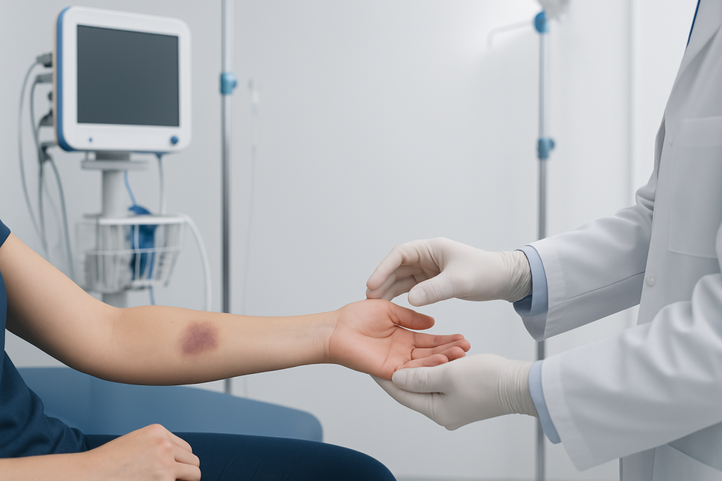 Symptoms — ecchymosis