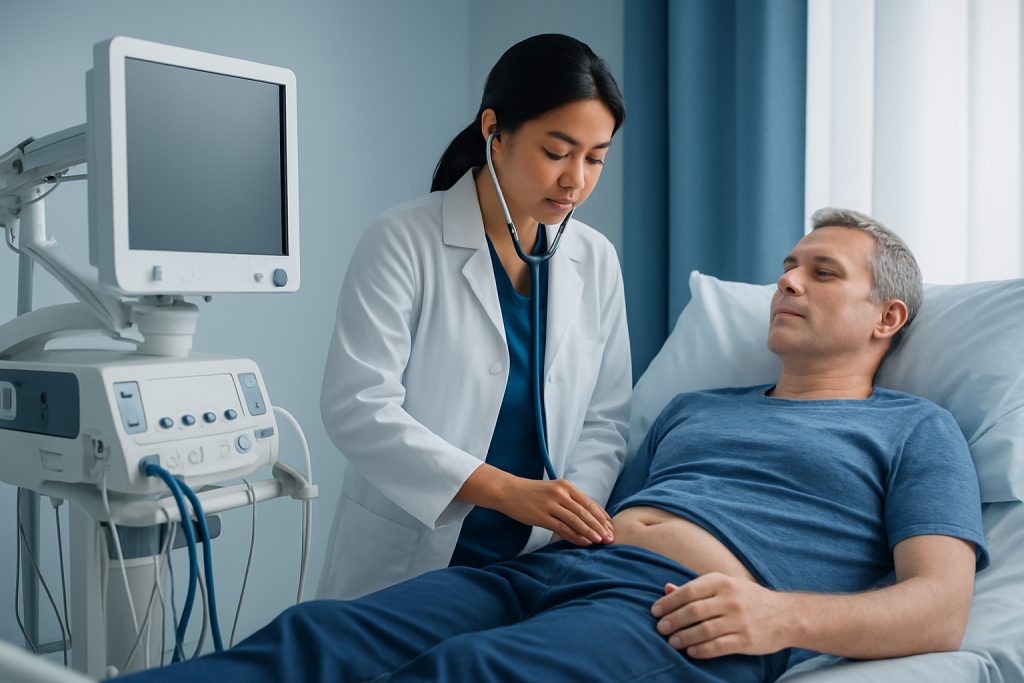 Symptoms — umbilical hernia