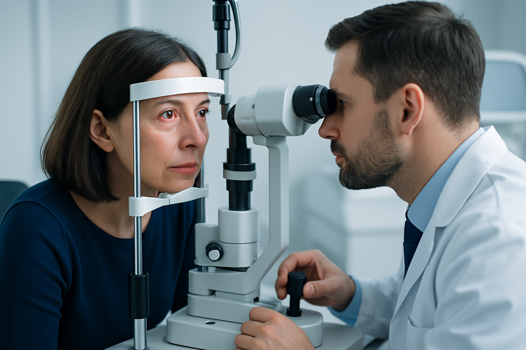 Symptoms — eye inside reddish