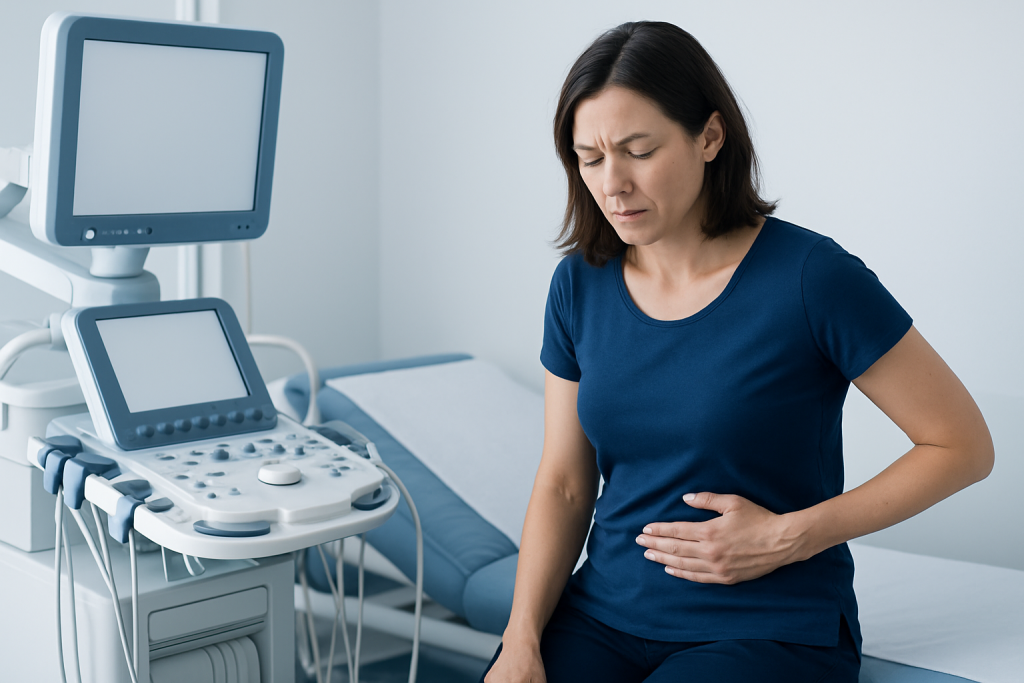 Symptoms — left side abdominal pain