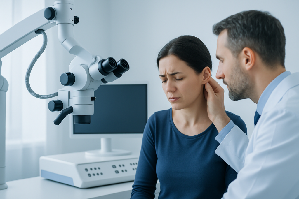Symptoms — ruptured perforated eardrum