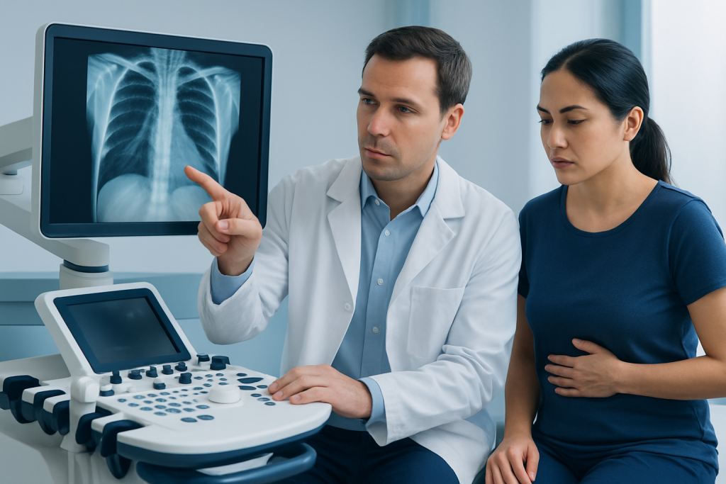 Symptoms — xiphoid process