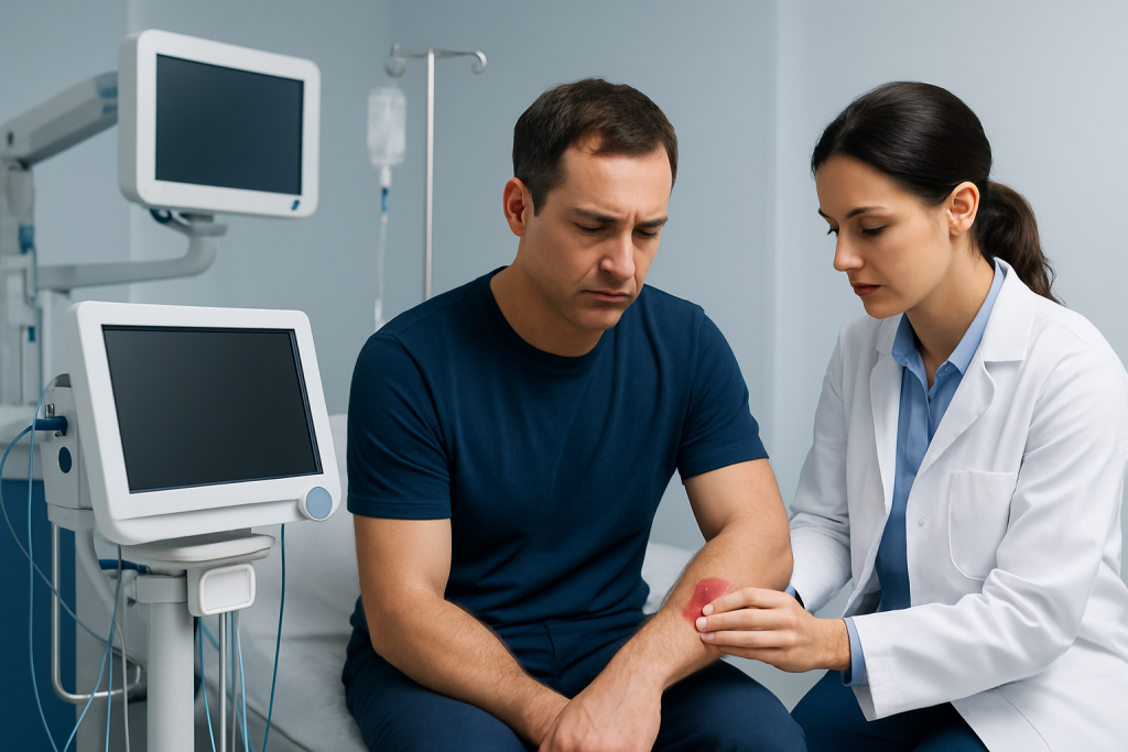 Symptoms — wolf spider bite