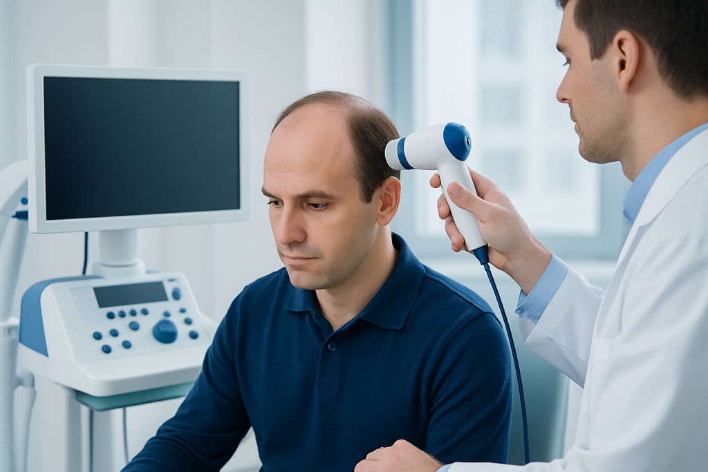Symptoms — receding hairline