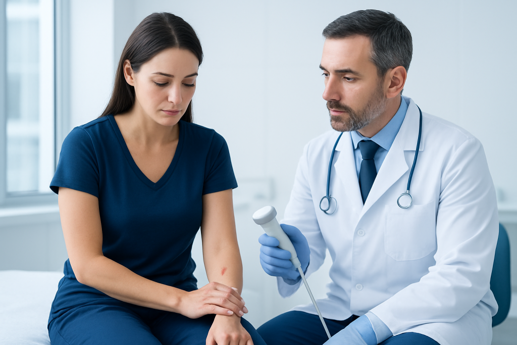Symptoms — ingrown hair cyst