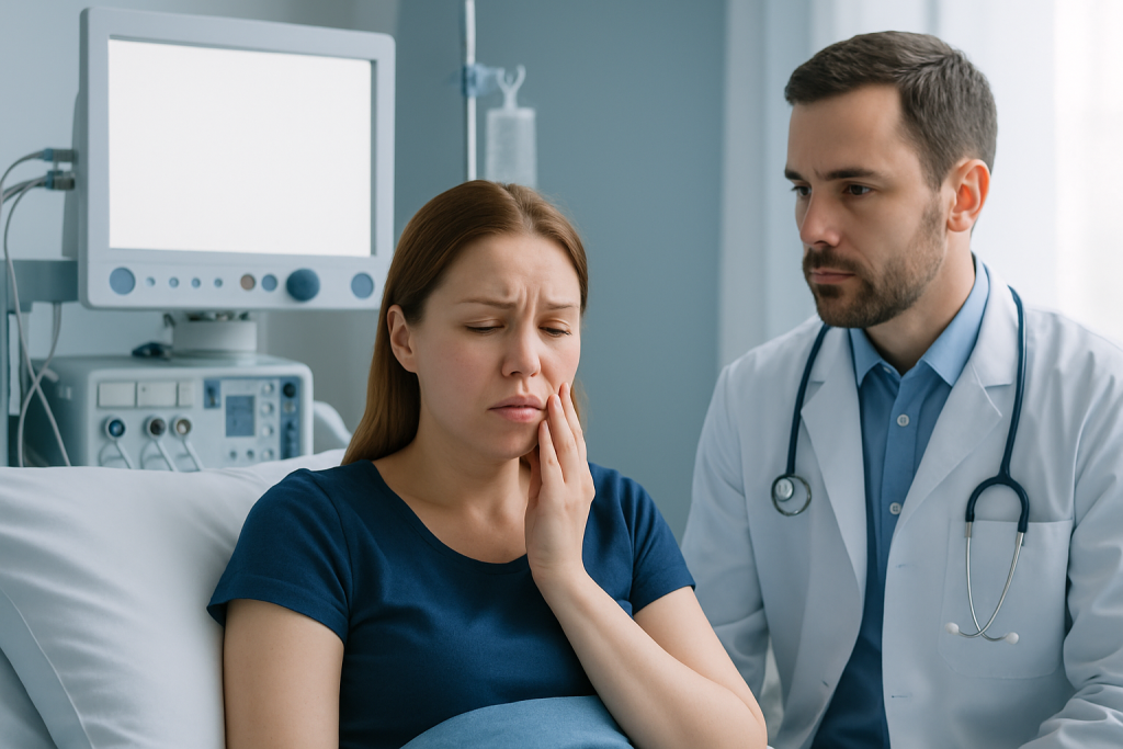 Symptoms — angular stomatitis