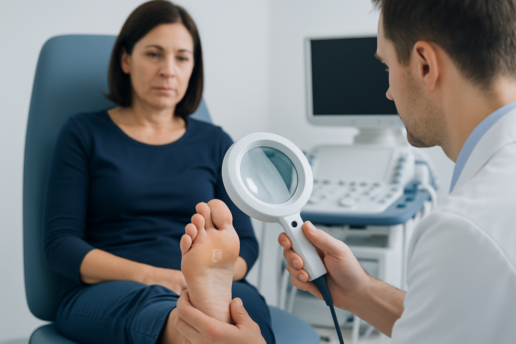 Symptoms — plantar wart wart
