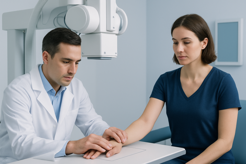 Symptoms — wrist bones
