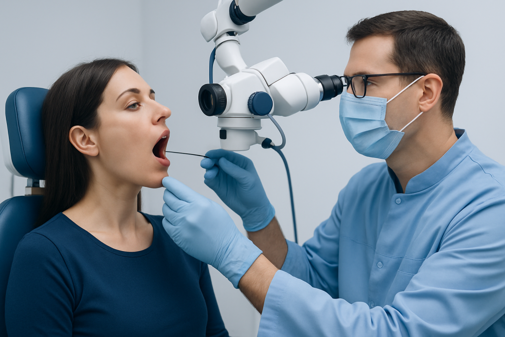 Symptoms — tonsilloliths removal