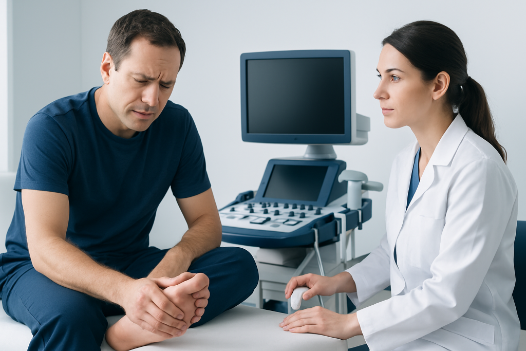 Symptoms — foot pain on the ball