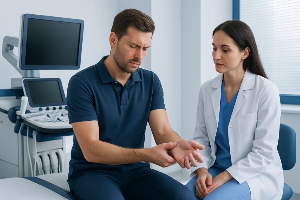Symptoms — extensor tendonitis