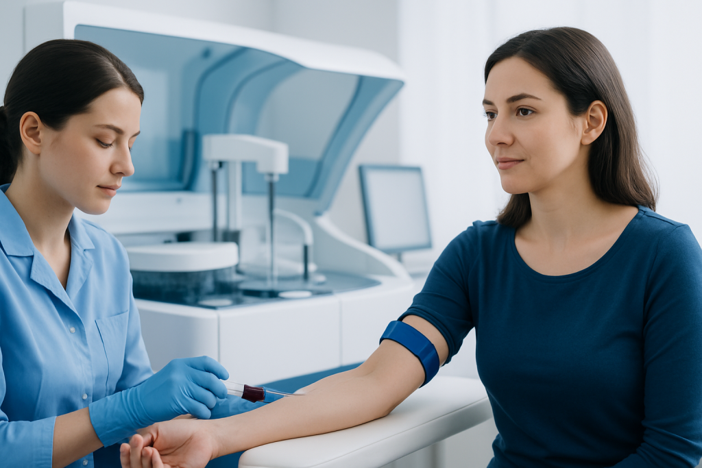 Symptoms — chloride blood test