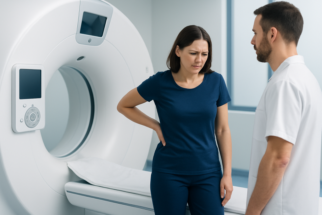Symptoms — lumbar pain