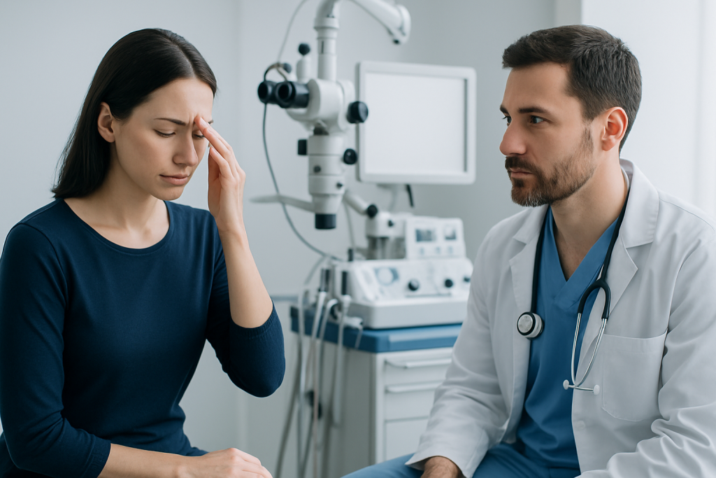 Symptoms — ethmoid bone
