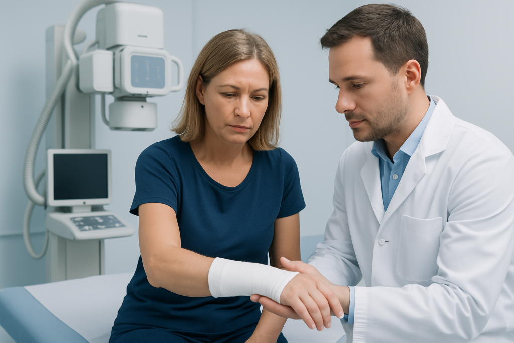 Symptoms — Colles fracture
