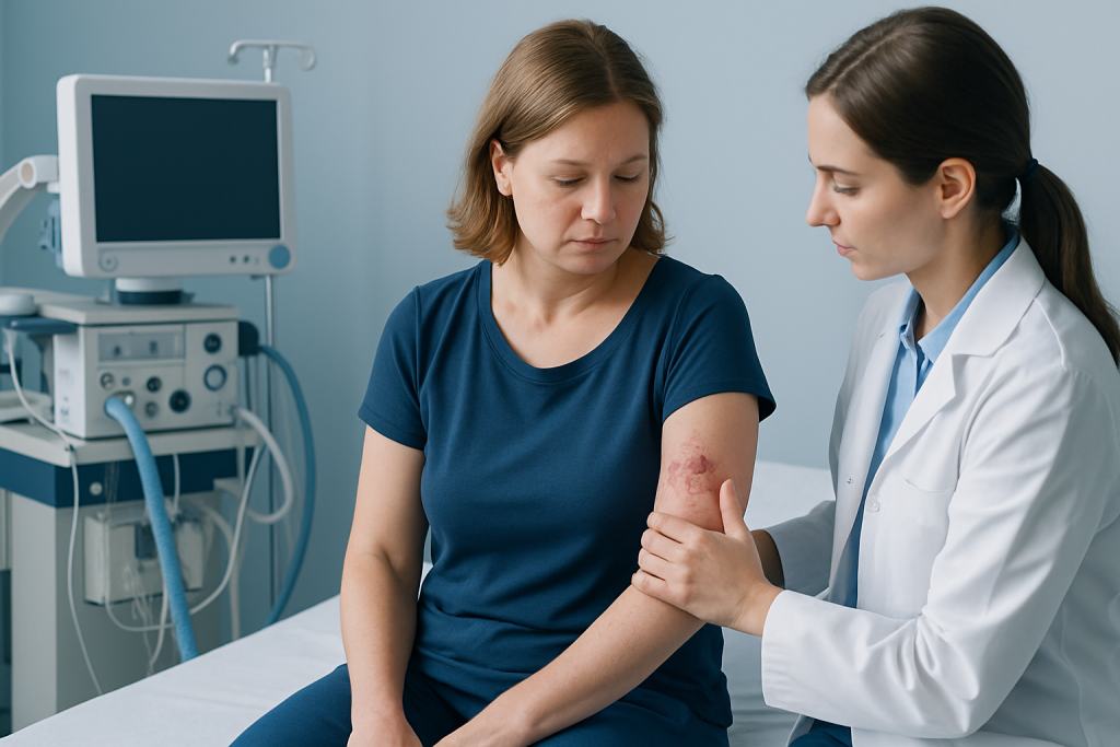 Symptoms — shingles reaction to vaccine