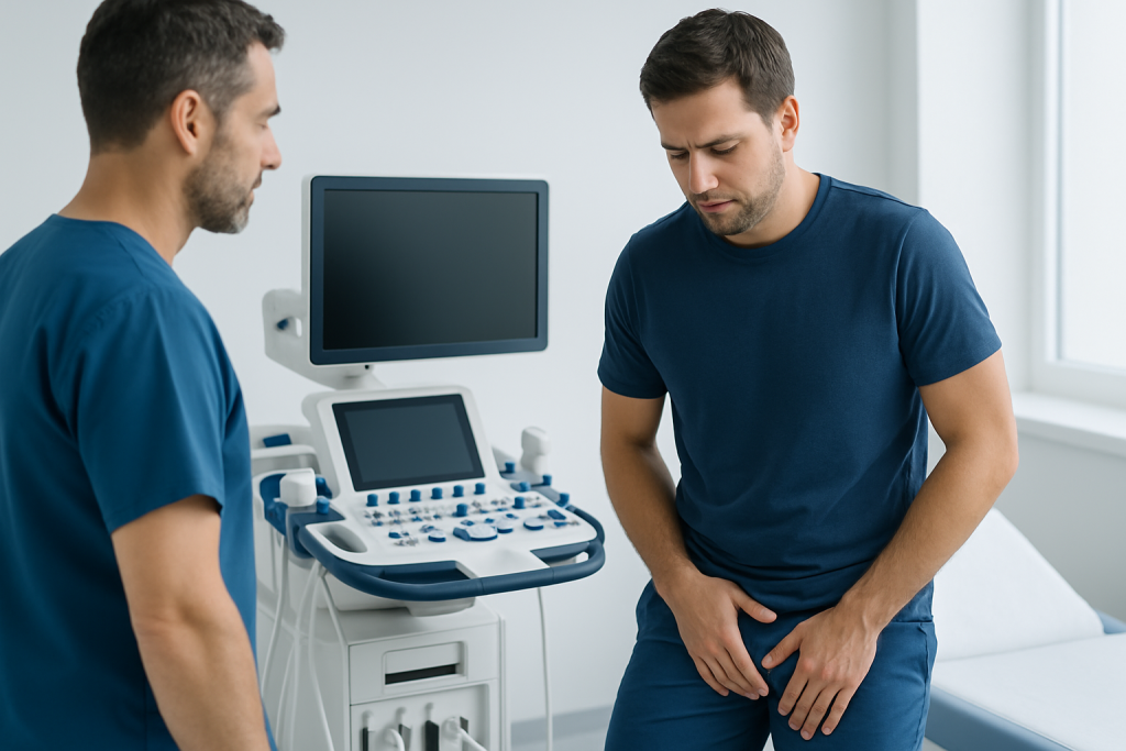 Symptoms — groin area