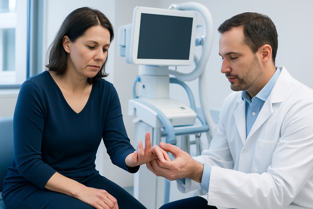 Symptoms — swan neck deformity