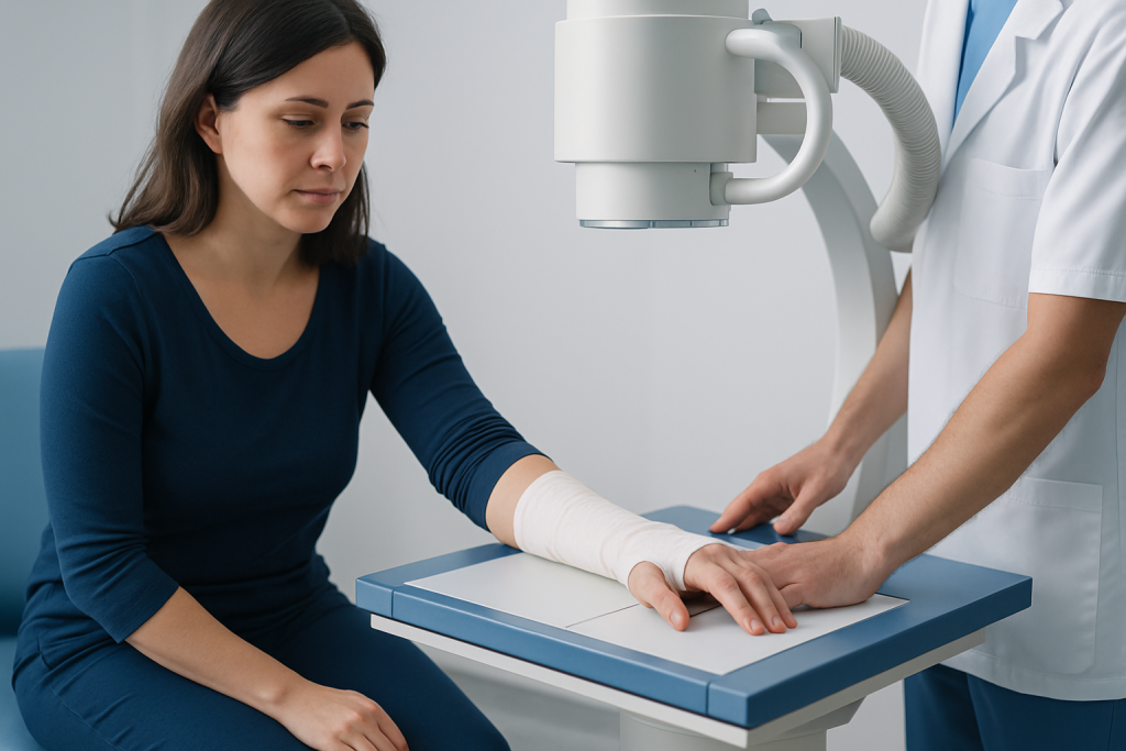 Symptoms — radial bone wrist fracture