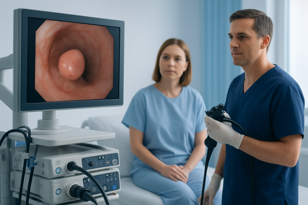 Symptoms — hyperplastic polyp