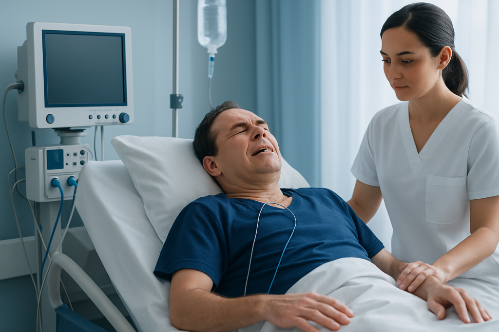 Symptoms — myoclonic seizure