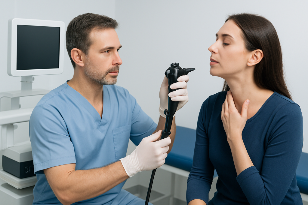 Symptoms — mucus in throat
