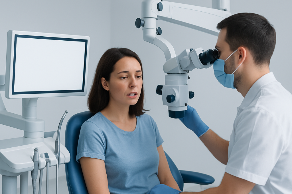 Symptoms — fractured front tooth repair