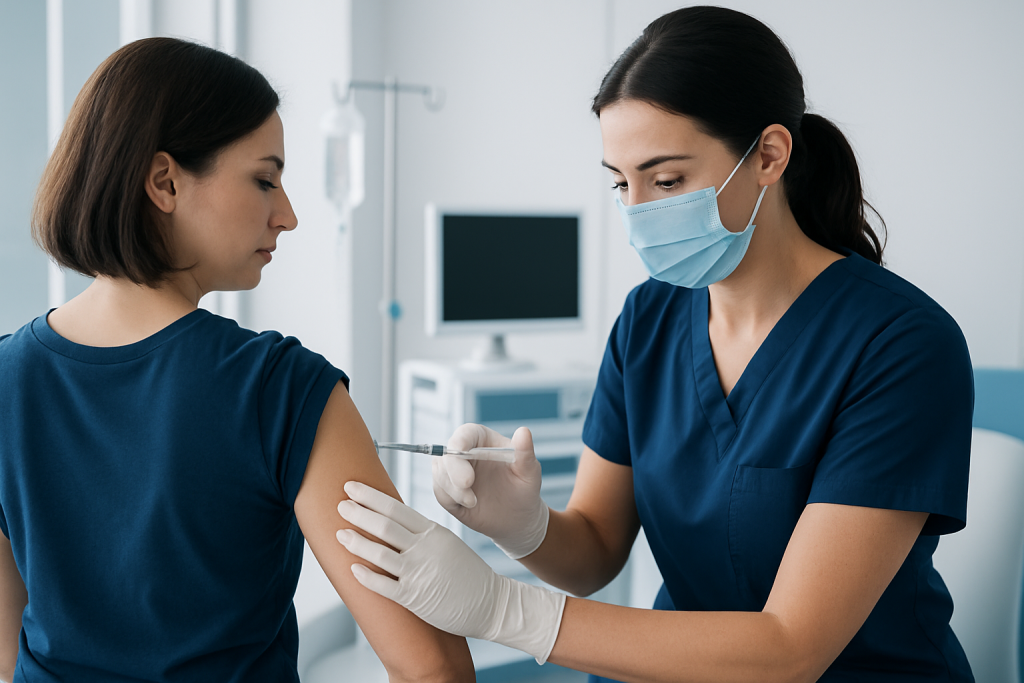 Symptoms — intramuscular injection