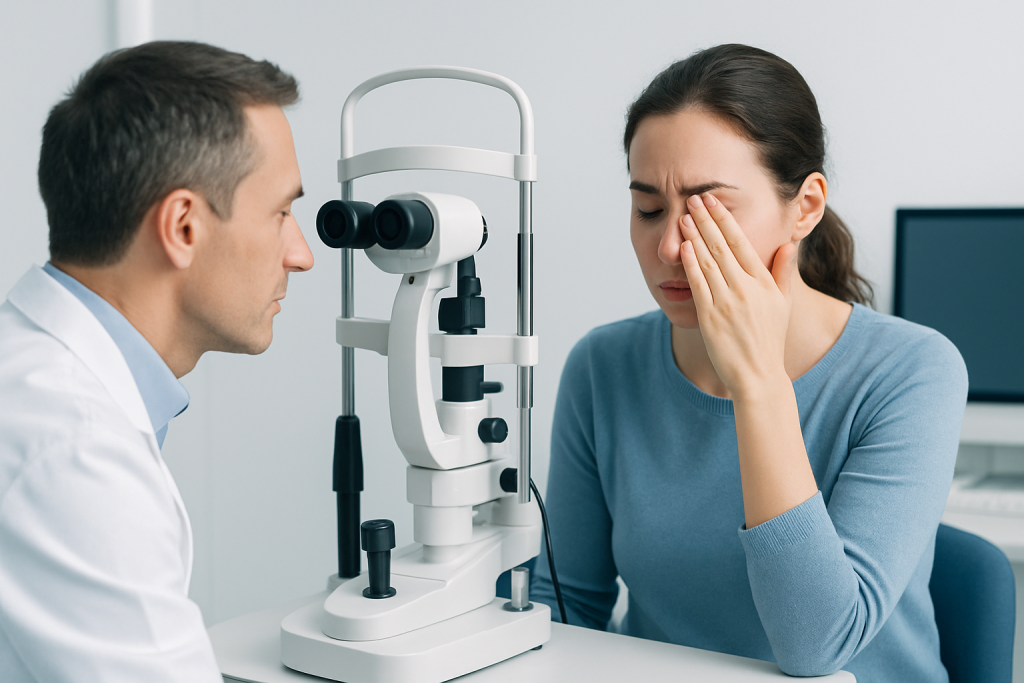 Symptoms — allergic conjunctivitis