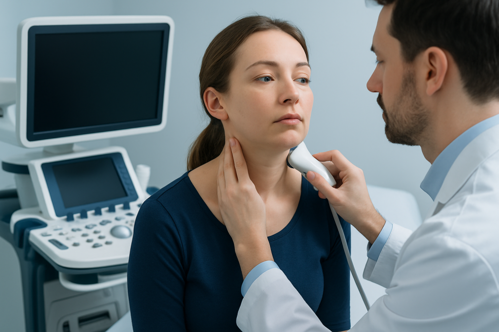 Symptoms — lymph nodes enlarged on one side of neck