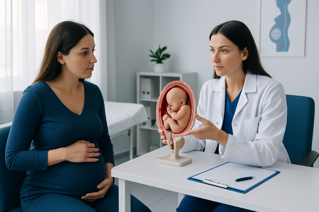 Symptoms and how fetal position is noticed — Positioning of fetus