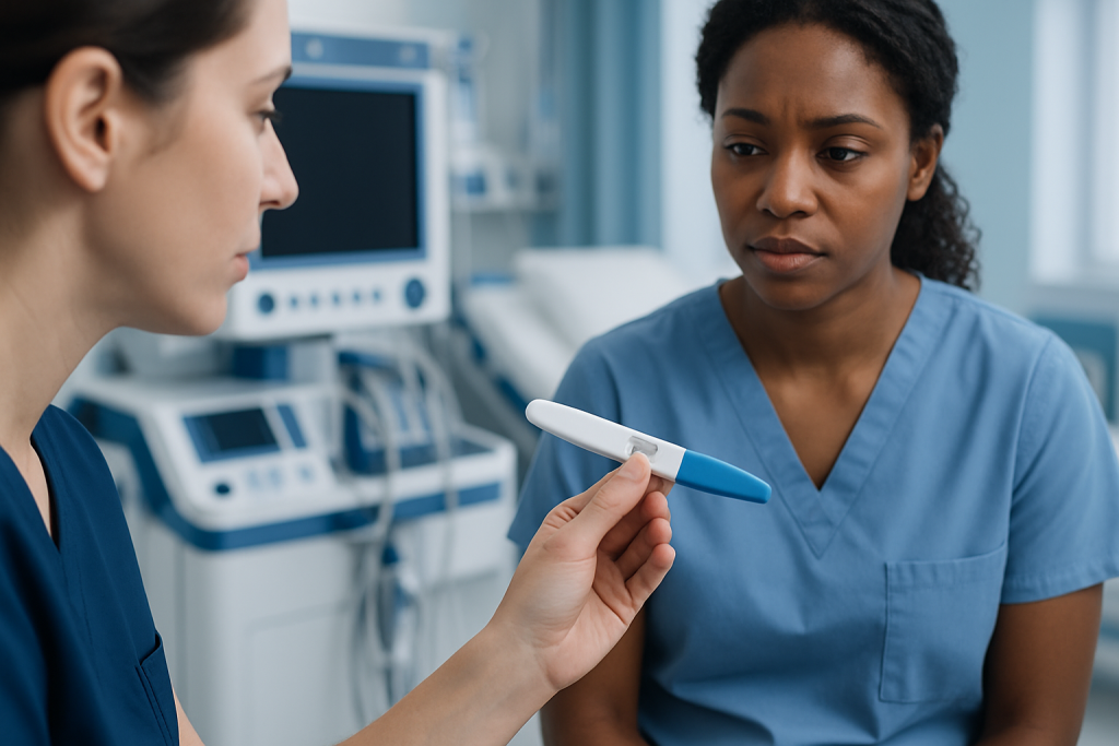 Symptoms and Reasons People Test — home pregnancy test