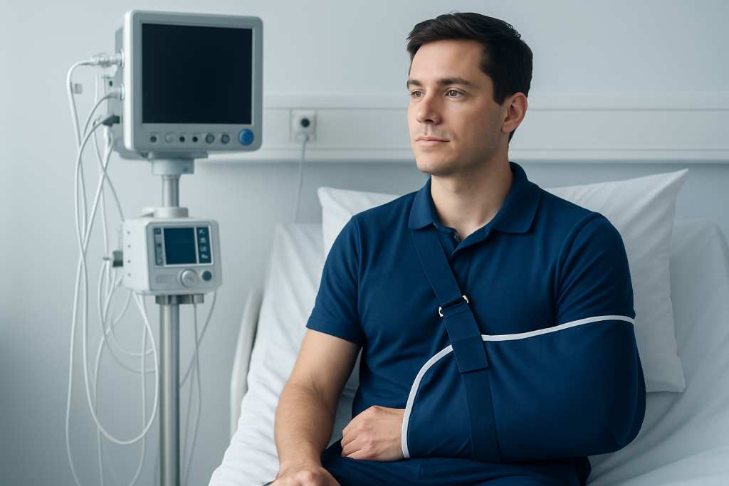 Symptoms and situations that may call for a sling — arm sling