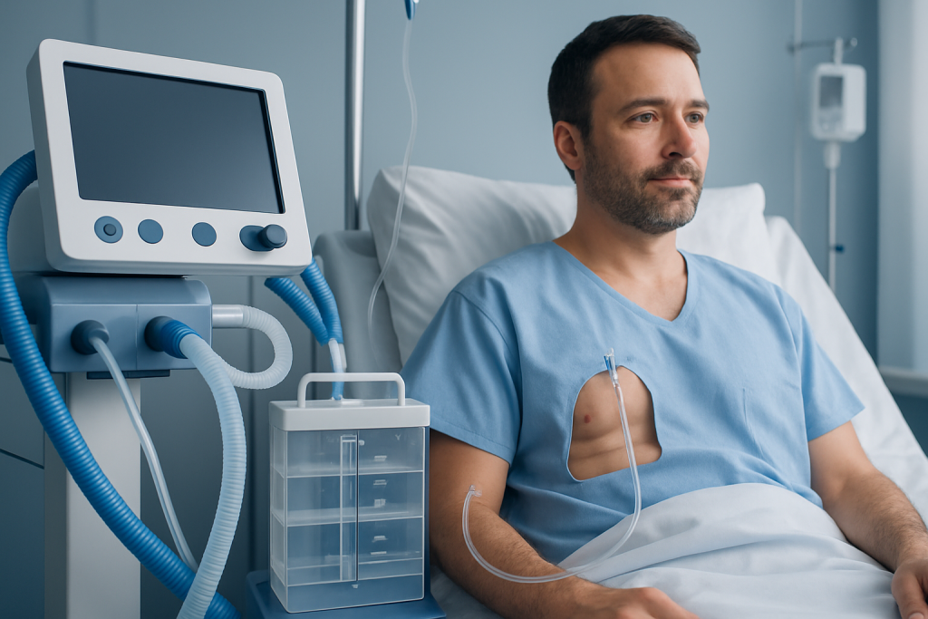 Symptoms and situations that may lead to a chest tube — Chest tube