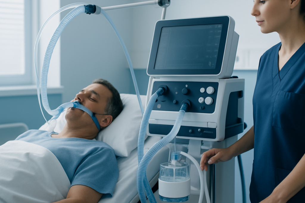 Symptoms and situations that may lead to ventilator support — ventilator