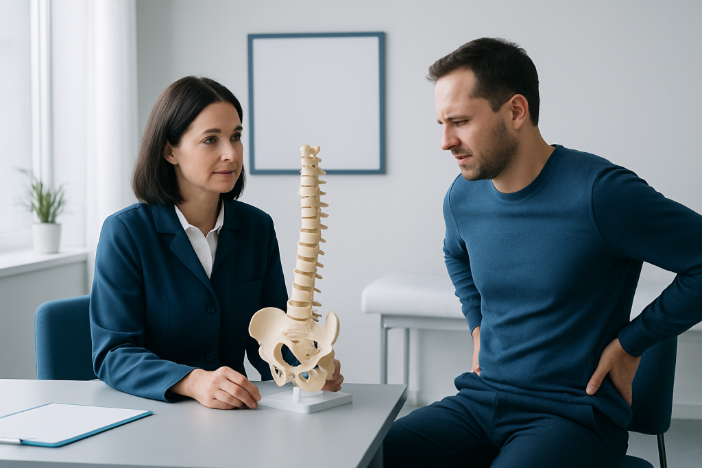 Symptoms and when the axial skeleton feels affected — axial skeleton