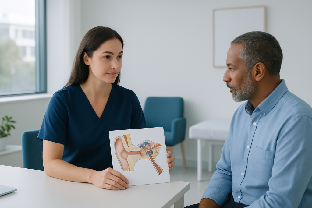 The middle ear: turning vibration into movement — Parts of the ear