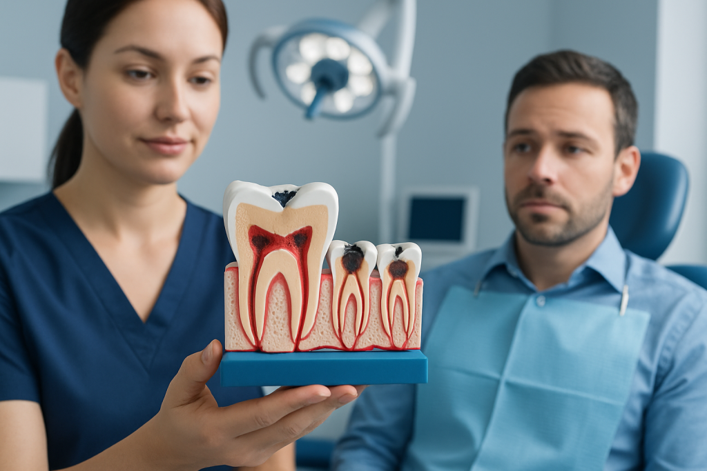 What a cavity can look like at different stages — what does a cavity look like