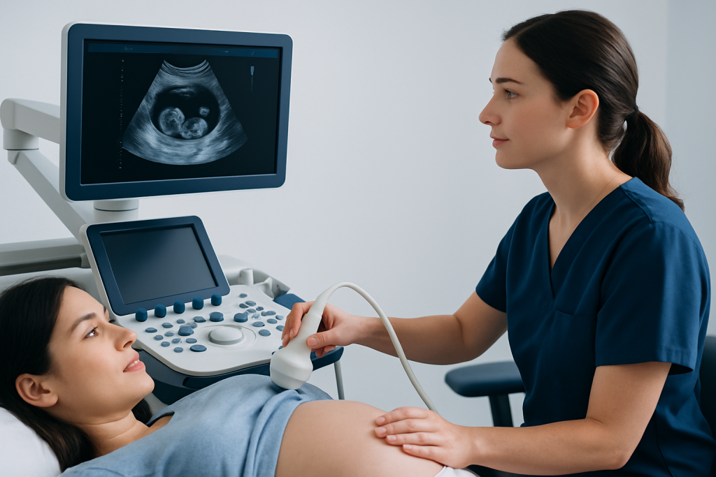 What the scan may show — 8 weeks sonography