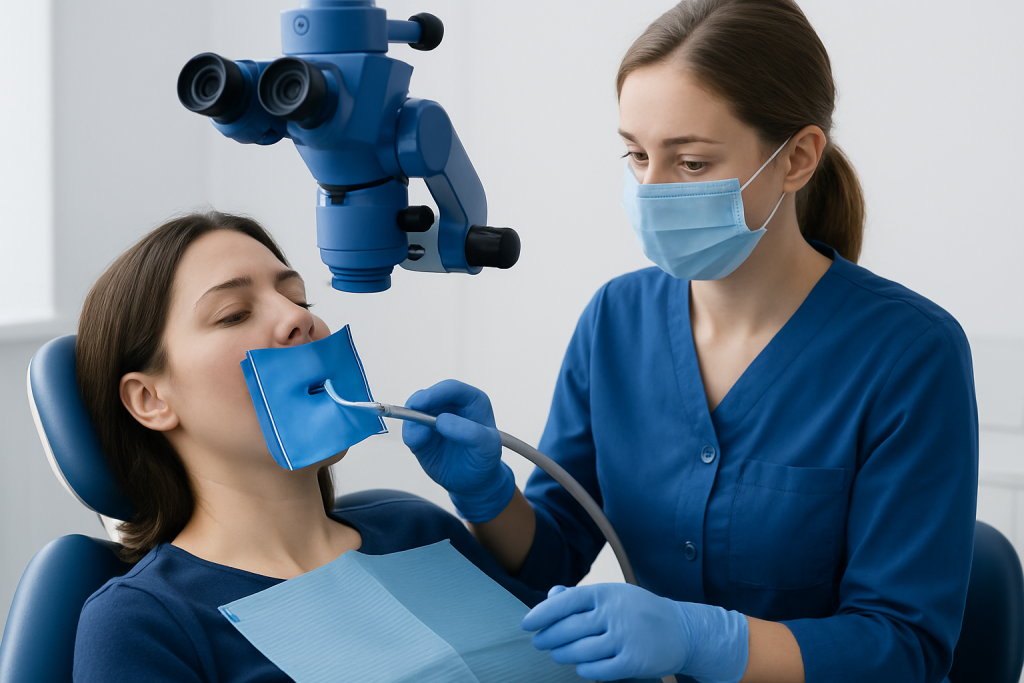 When dentists use a dental dam — dental dam
