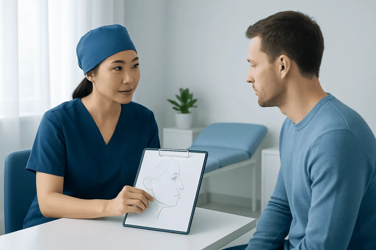 Assessment and Surgical Planning — jawline operation