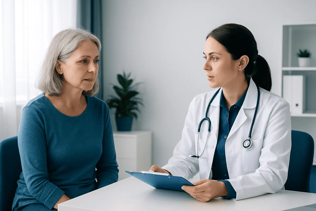 Medical consultation between doctor and patient at Acibadem Hospitals Group.