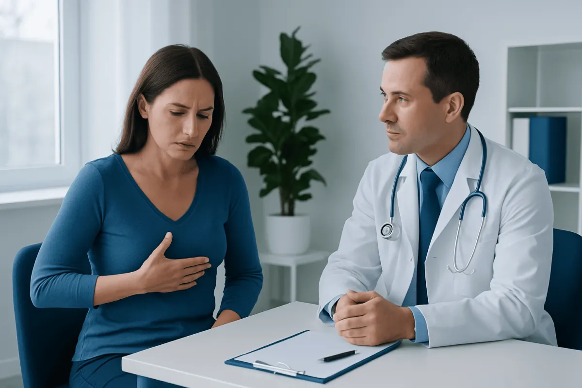 Causes and risk factors — breast pain in women