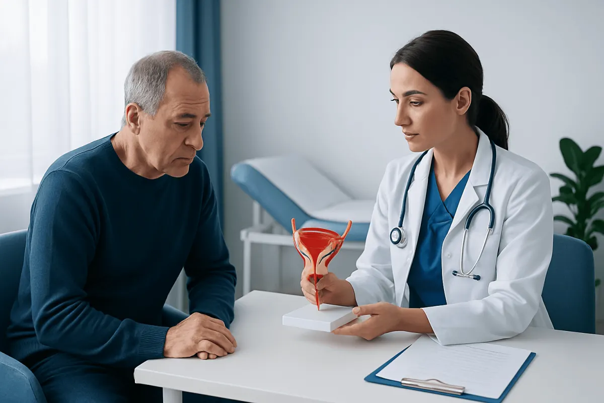 Causes and risk factors for male urinary incontinence — bladder control in males