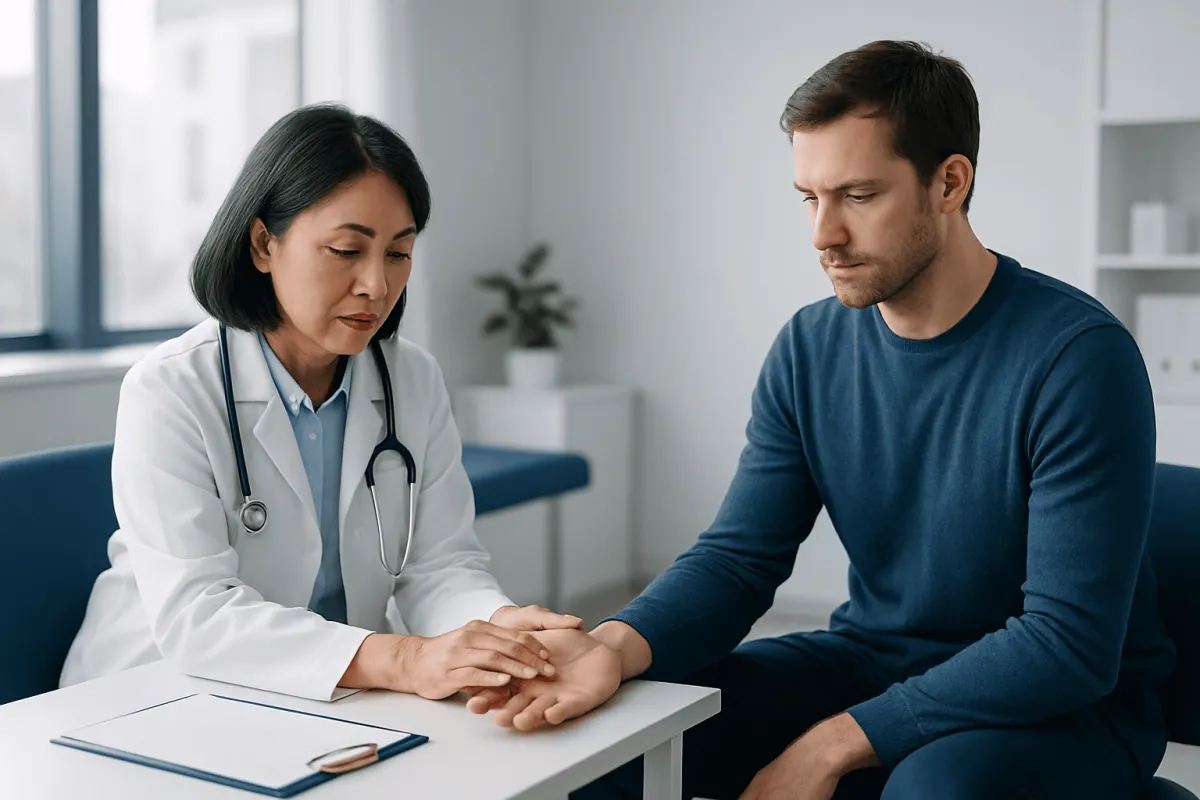 Common causes and contributing factors — numb thumb and index finger