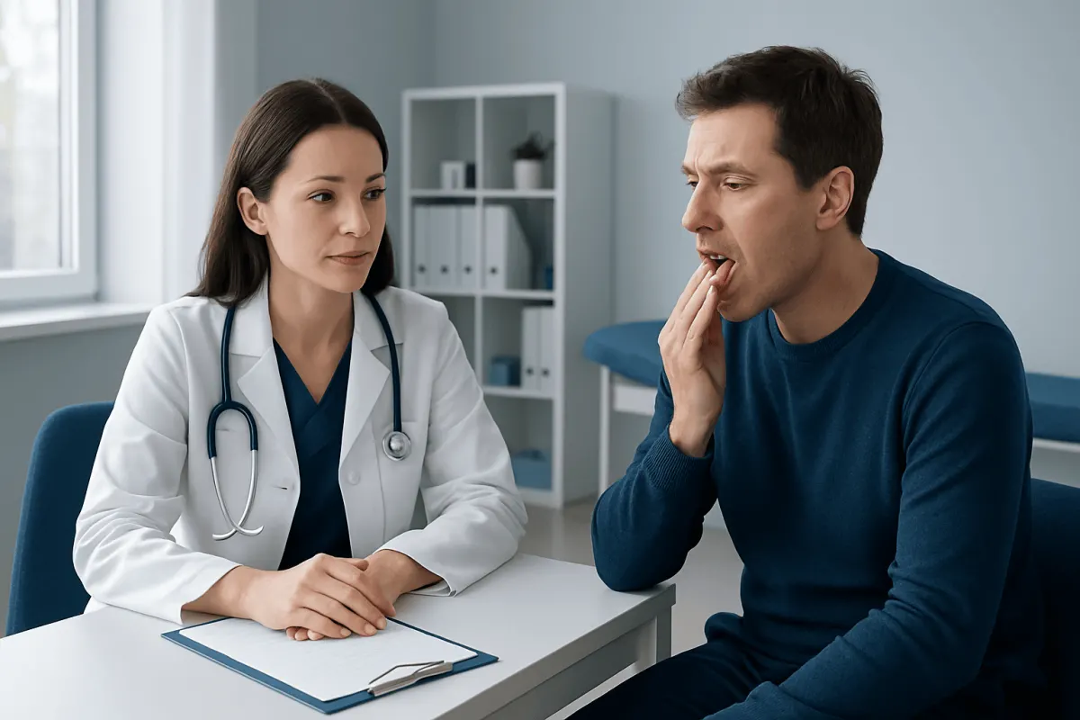 Common causes and risk factors — sore ulcerated tongue