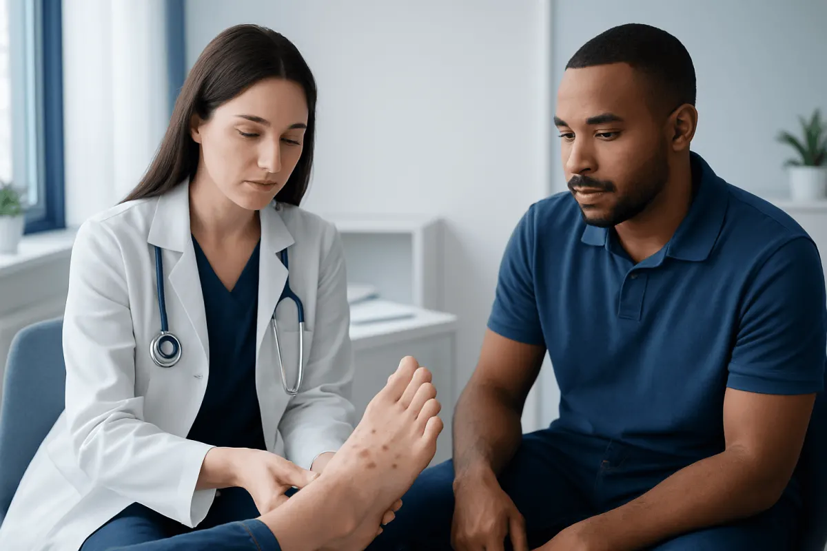 Common causes and risk factors — red pimples on foot